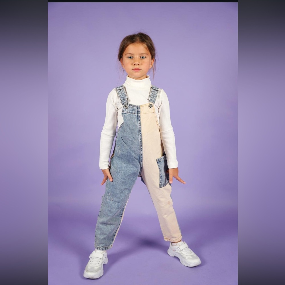 Girl Double Denim Jumpsuit: The Perfect Blend of Modern and Classic Styles